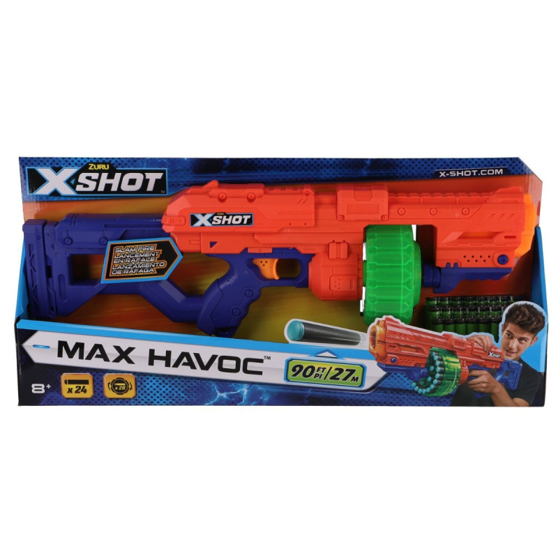 Zuru X-Shot mängupüstol Excel Havoc + 24 noolt