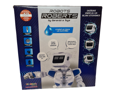 Gerardo's Toys lätikeelne puldiga juhitav robot Robert