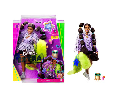 BARBIE® Extra nukk - Bobble patsid