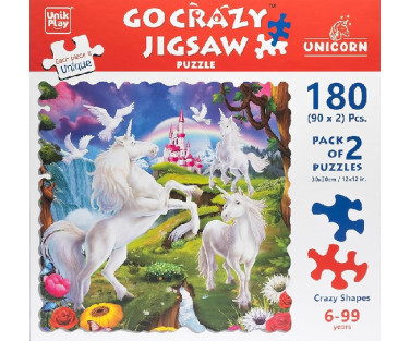 Pusle Jigsaw Ükssarvik 2 x 90 tk