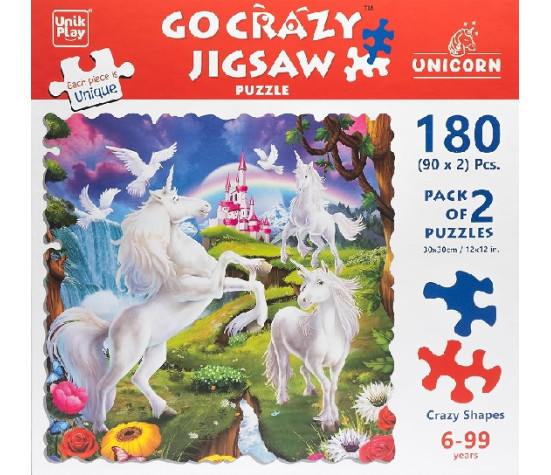 Pusle Jigsaw Ükssarvik 2 x 90 tk