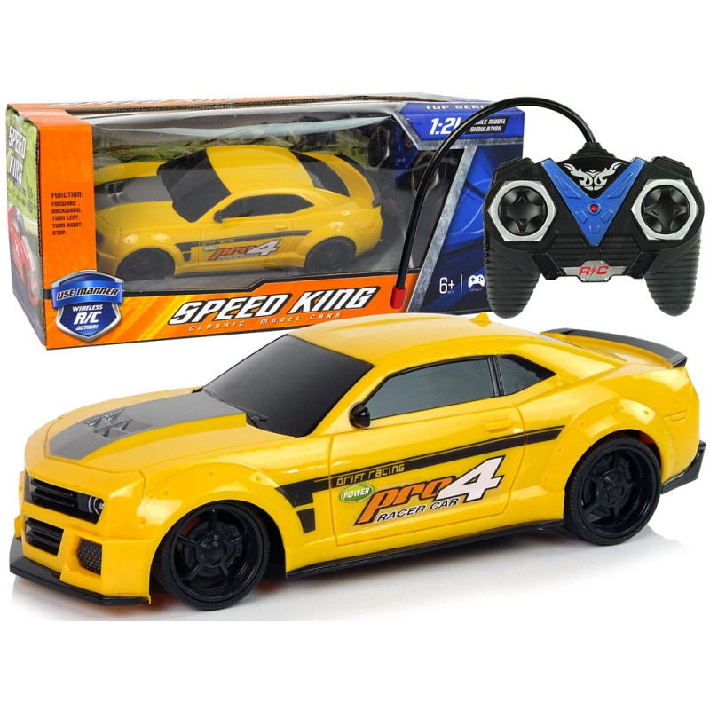 Puldiauto Speed King 1:24 kollane