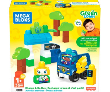 Mega Bloks Green Town & Go Bus ehituskomplekt