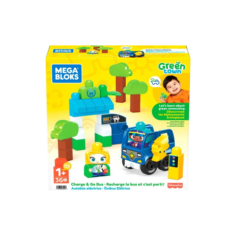 Mega Bloks Green Town & Go Bus ehituskomplekt