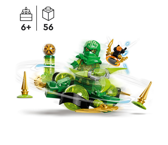 LEGO Ninjago Lloydi jõudraakoni Spinjitzu-pöörlemine